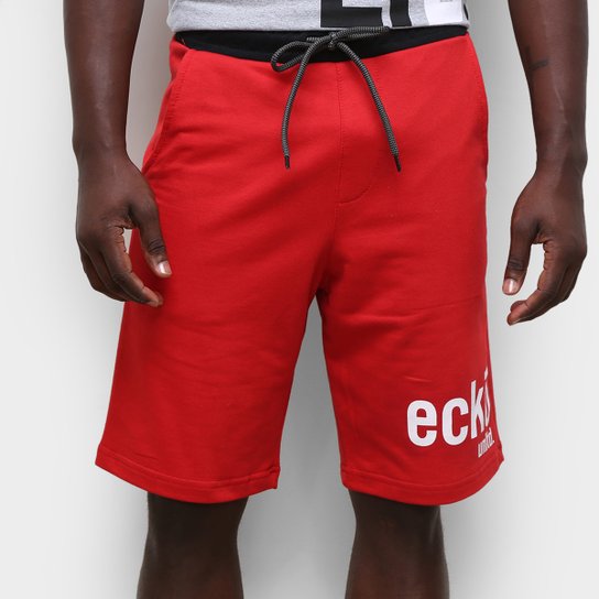 Bermuda Moletom Ecko Logo II Masculina - Vermelho é ruim? Bermuda Moletom Ecko Logo II Masculina - Vermelho é boa?