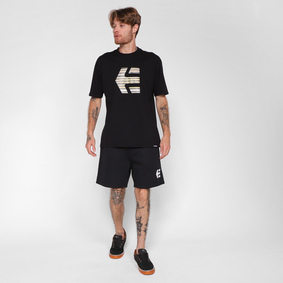 Bermuda Moletom Etnies Icon Masculina - 3