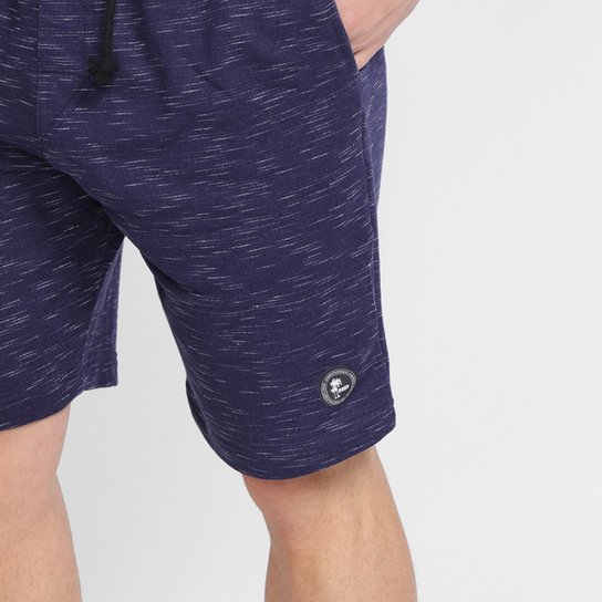 Bermuda Moletom HD Frisos Masculina - Marinho Menor preço em Bermuda Moletom HD Frisos Masculina - Marinho