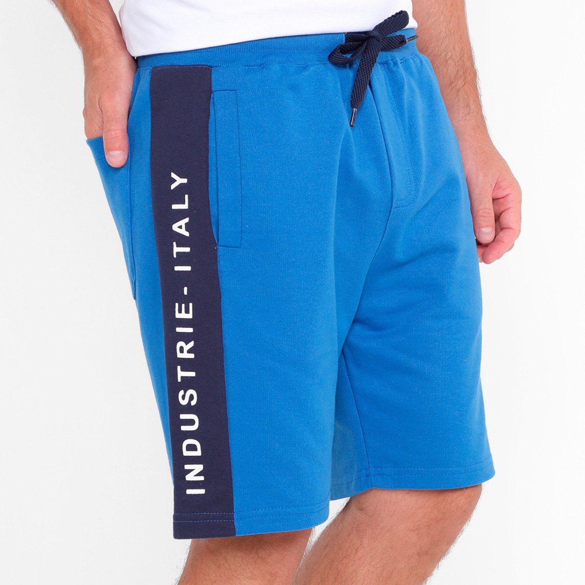 Bermuda Moletom Industrie Italy Masculina Menor preço em Bermuda Moletom Industrie Italy Masculina