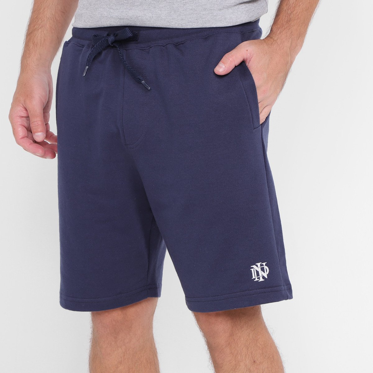 Bermuda Moletom Industrie Paris Masculina Menor preço em Bermuda Moletom Industrie Paris Masculina