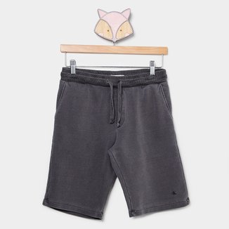 Bermuda Moletom Infantil Calvin Klein Menino