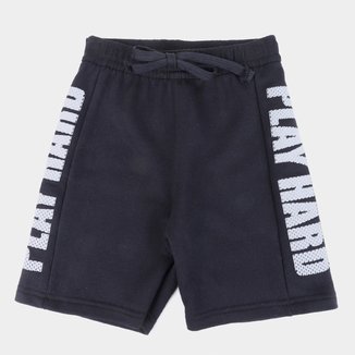 Bermuda Moletom Infantil Pulla Bulla Play Hard Masculina