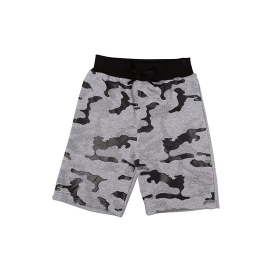 Bermuda Moletom Infantil Silk Mescla - Mescla