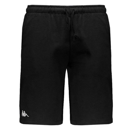 Bermuda Moletom Kappa Parker Masculina - Preto Menor preço em Bermuda Moletom Kappa Parker Masculina - Preto