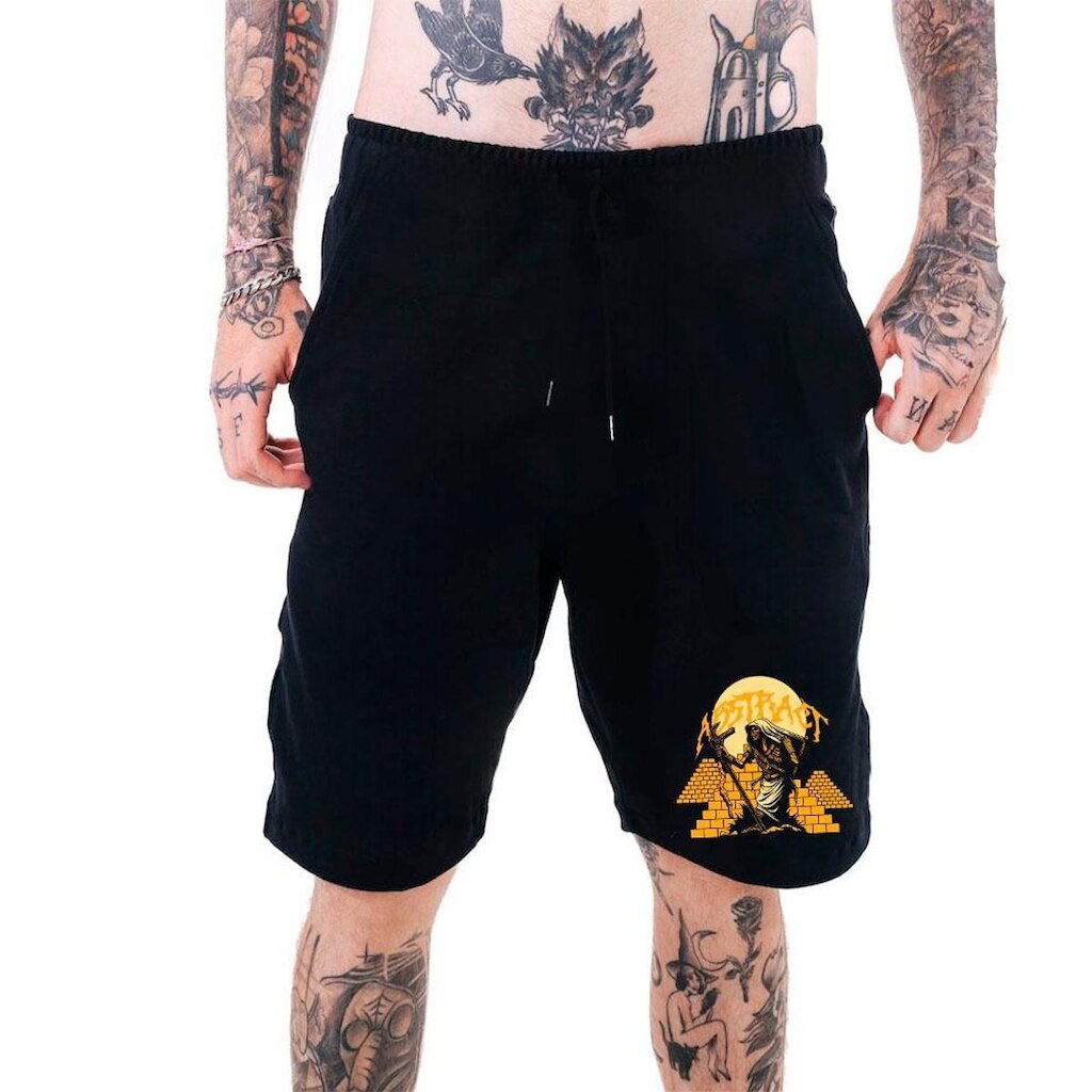 Bermuda Moletom Masculina‎ Abstract Pirâmides Dark Street
