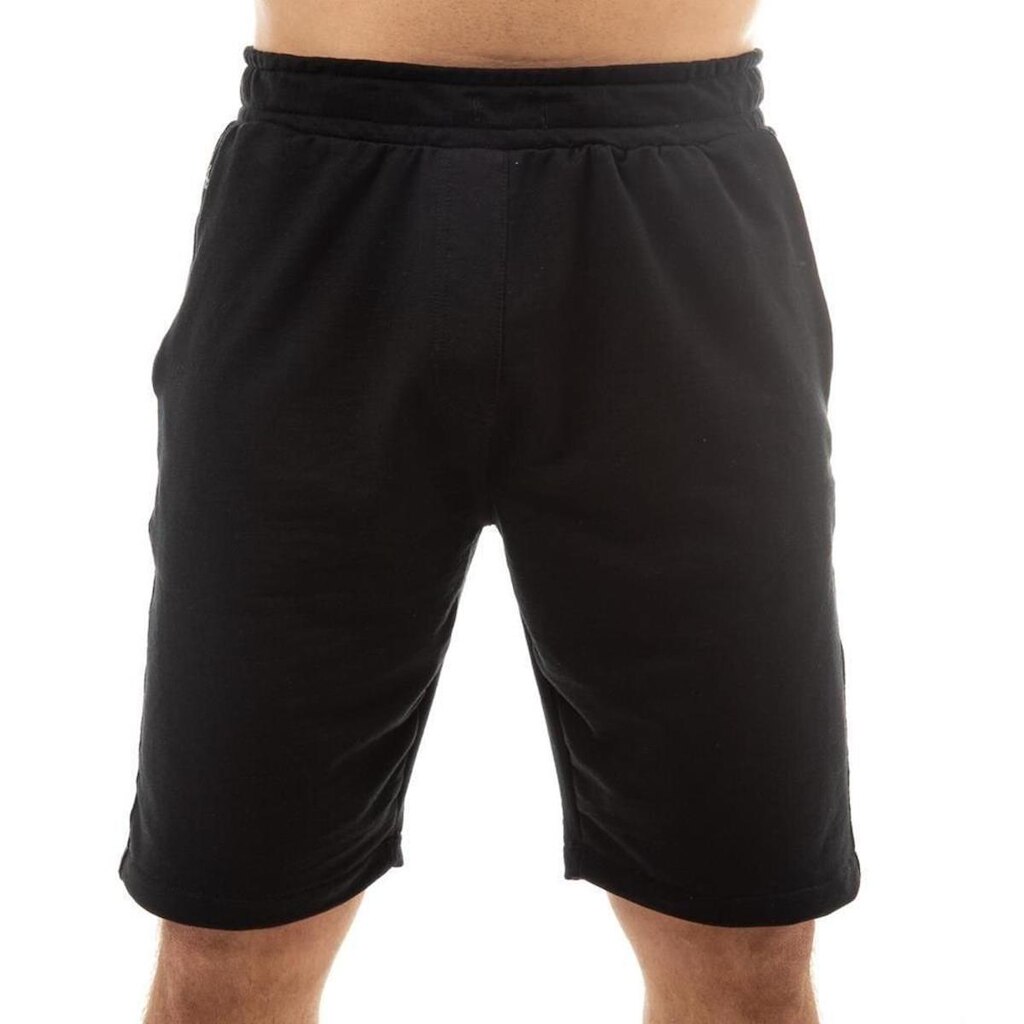 Bermuda Moletom Masculina Bolsos Elástico Conforto Dia a Dia