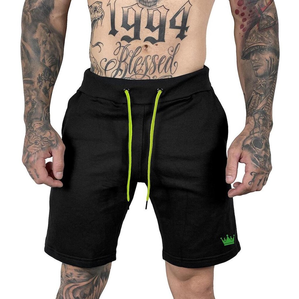 Bermuda Moletom Masculina Bolsos Laterais Cintura Com Elástico - Crown
