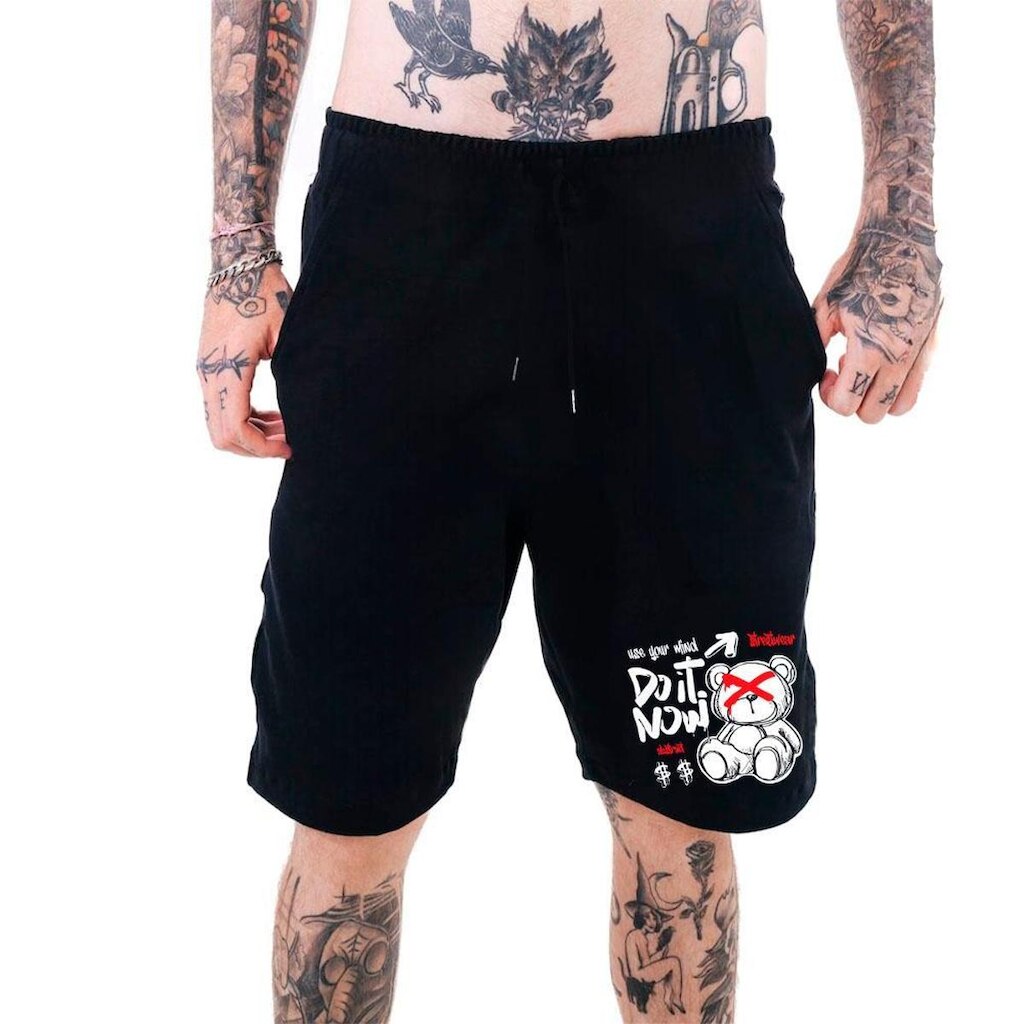 Bermuda Moletom Masculina‎ Urso Streetwear Use Your Mid Abstract