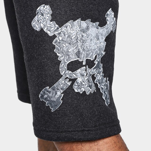 Bermuda Moletom Oakley Back To Skull Masculina