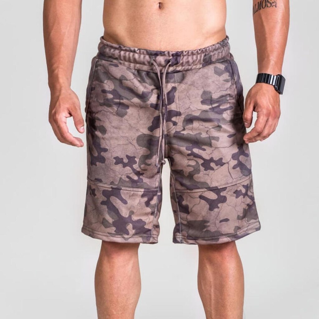 Bermuda Moletom Surty Camo Print Masculina