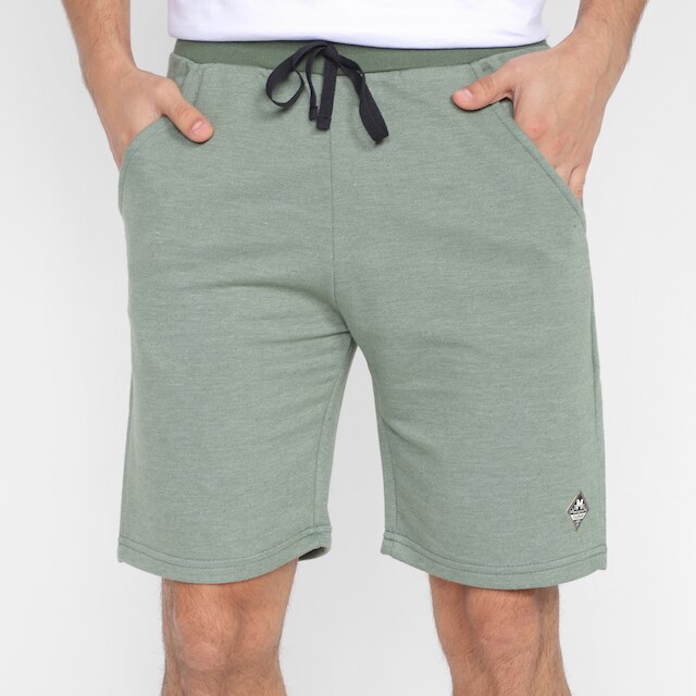 Menor preço em Bermuda Moletom Ultimato Lisa Masculina - Verde
