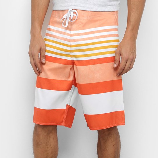 Bermuda Mood Lisa Masculina - Laranja e Amarelo é ruim? Bermuda Mood Lisa Masculina - Laranja e Amarelo é boa?