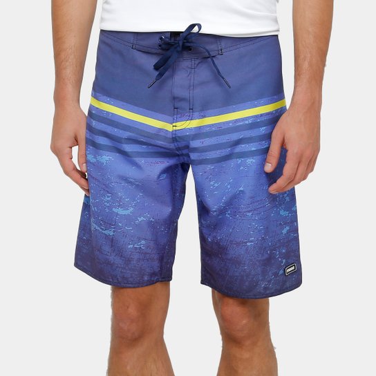 Bermuda Mood Listrada Masculina - Azul