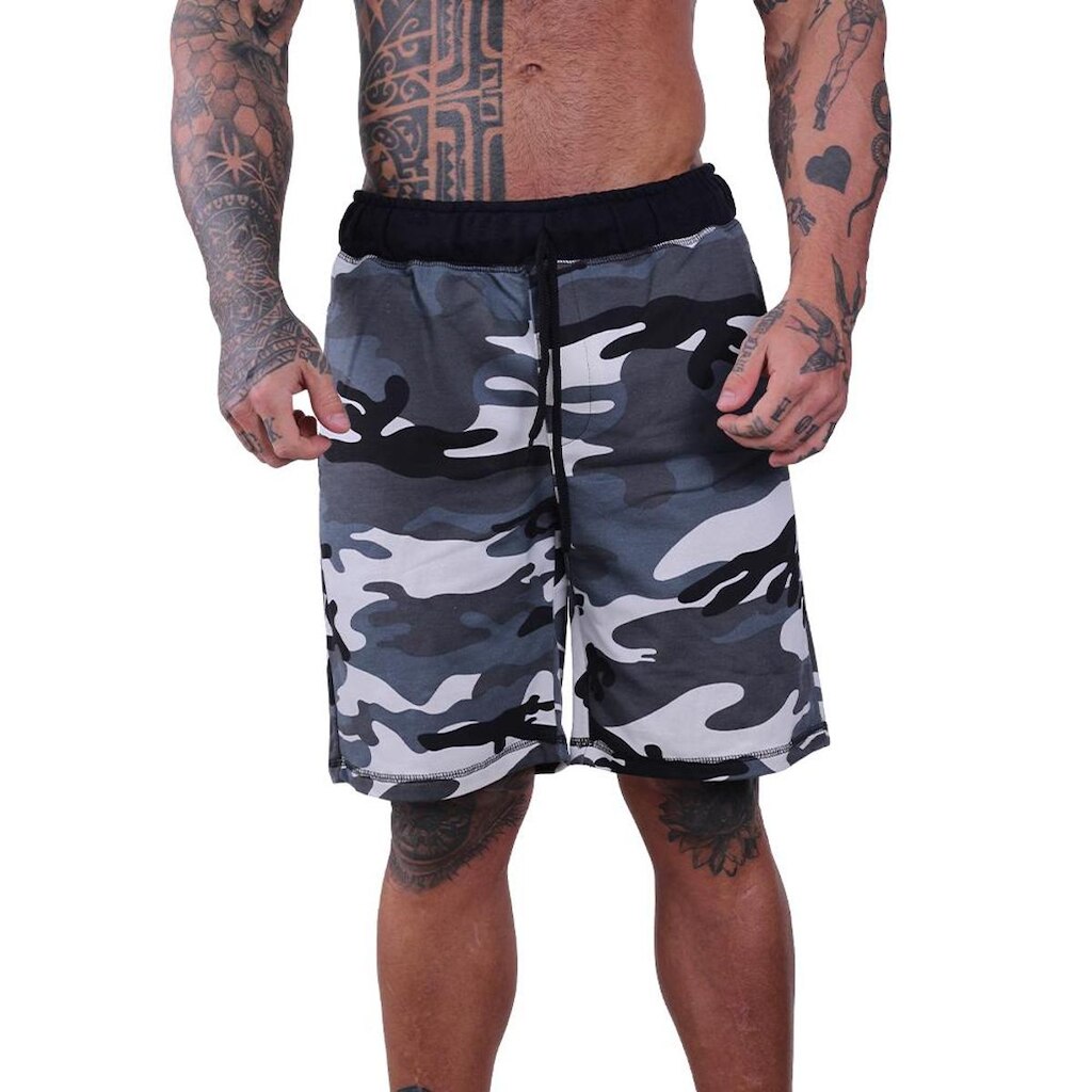 Bermuda MXD Conceito Moletom Slim Camuflado Moderno Premium