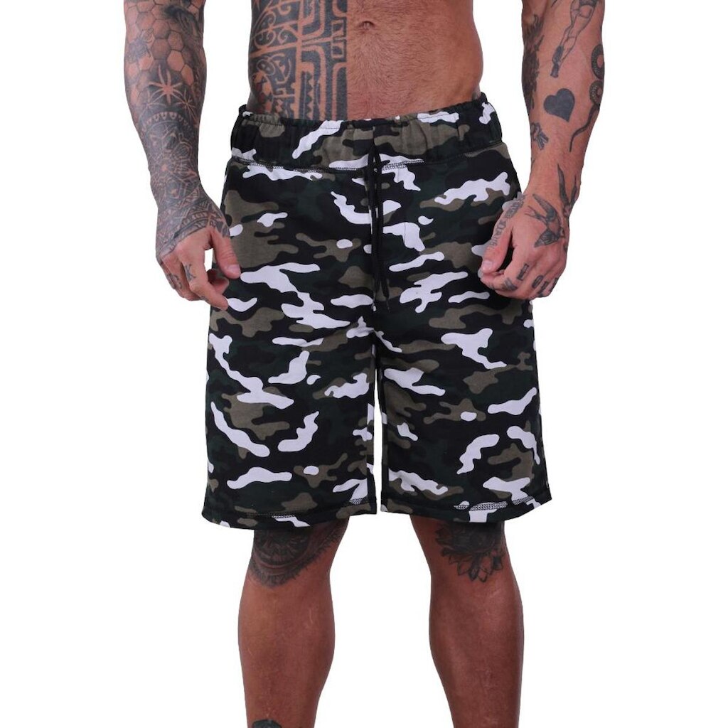 Bermuda MXD Conceito Moletom Slim Camuflado Moderno Premium