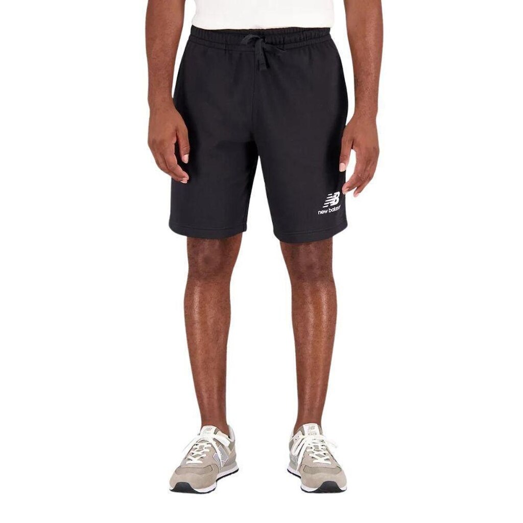 Bermuda NB Moletom Logo Preto P