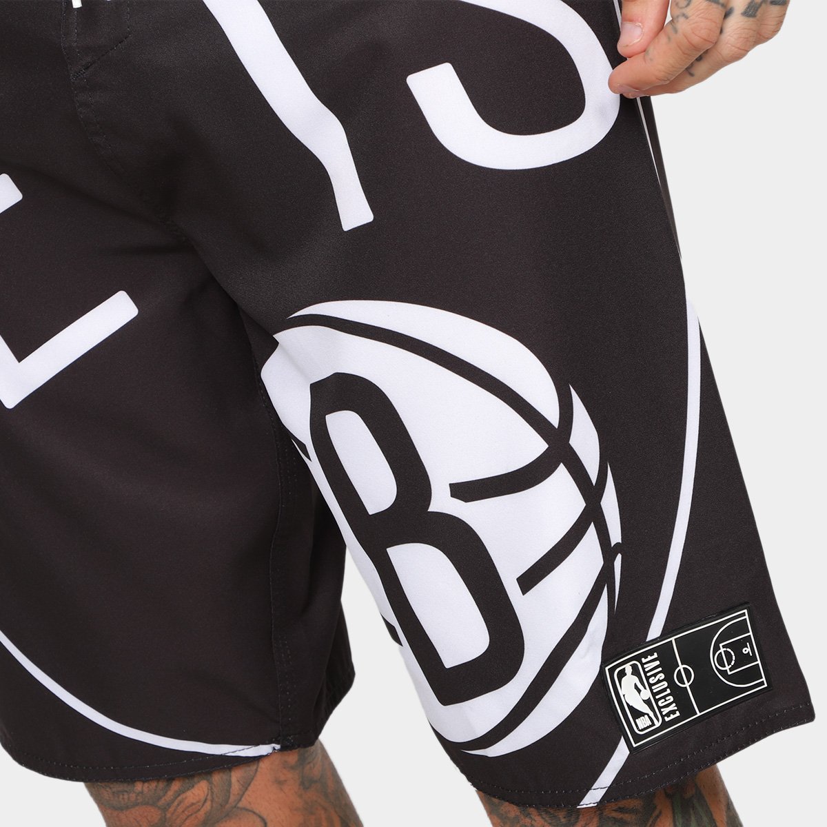 Bermuda NBA Brooklyn Nets Maxi Logo Masculina - 2