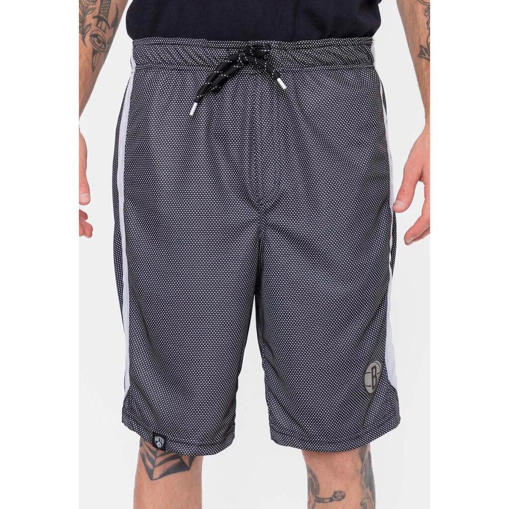 Bermuda NBA Sintética Silver Logo Brooklyn Nets Masculino
