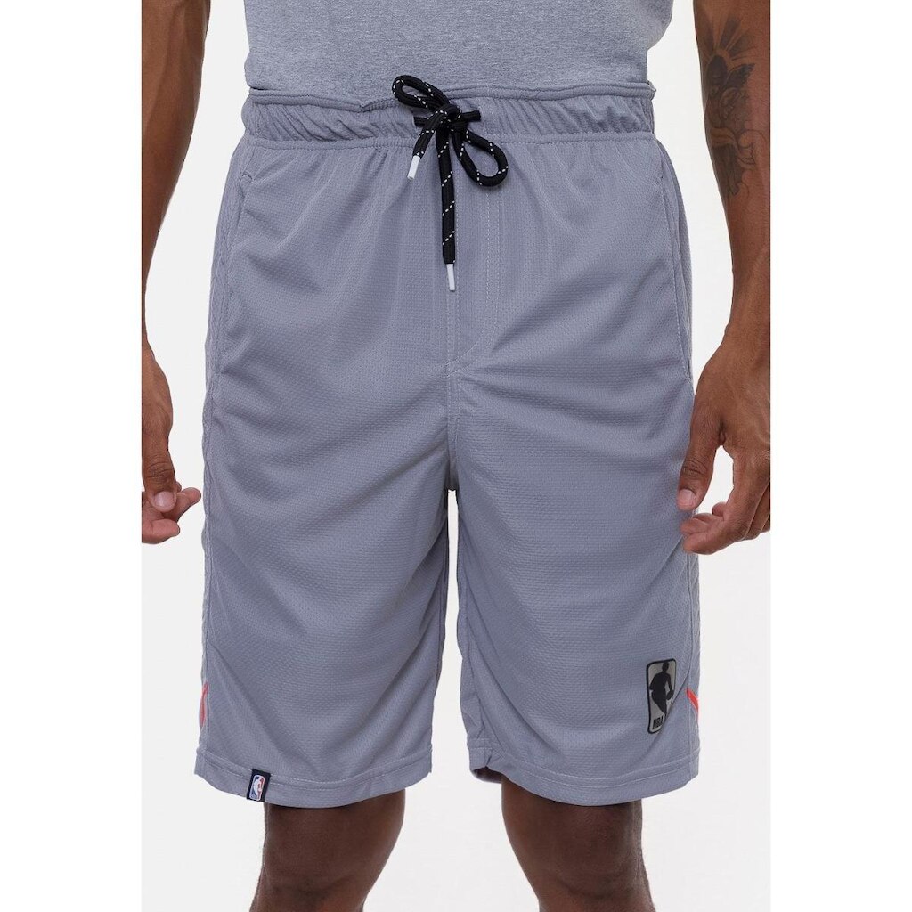 Bermuda NBA Sintética Silver Logo Masculino