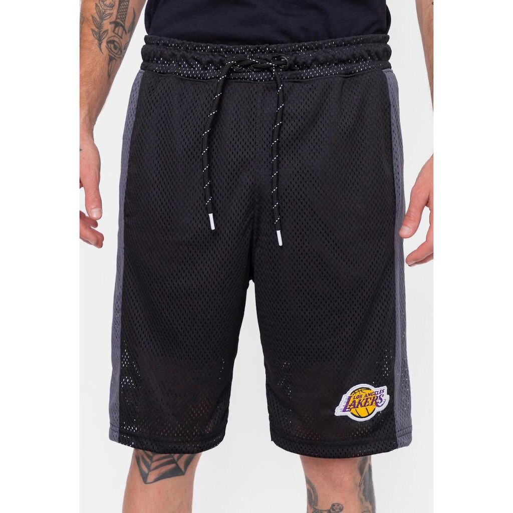 Bermuda NBA Sintética Vinil Logo Los Angeles Lakers Masculino