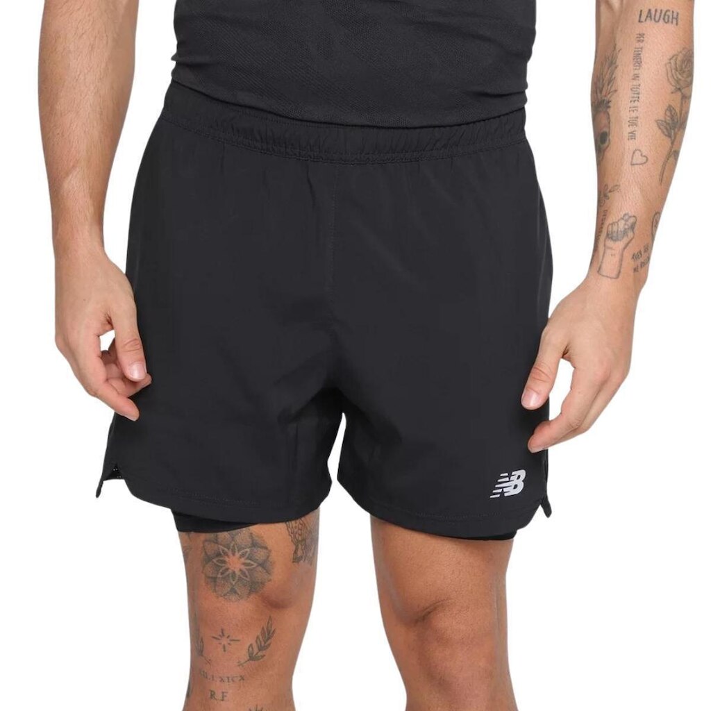 Bermuda New Balance Accelerate 2 em 1 Masculina