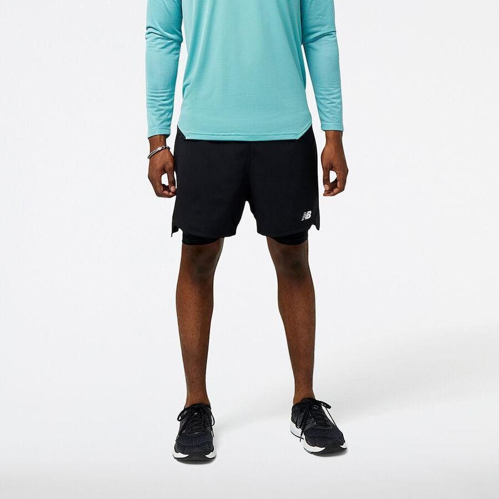 Bermuda New Balance Accelerate Dupla - 5" Masculina