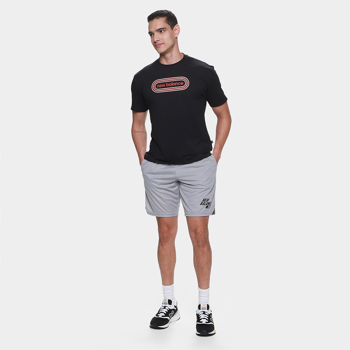 Bermuda New Balance Graphic 9 Masculina - 3