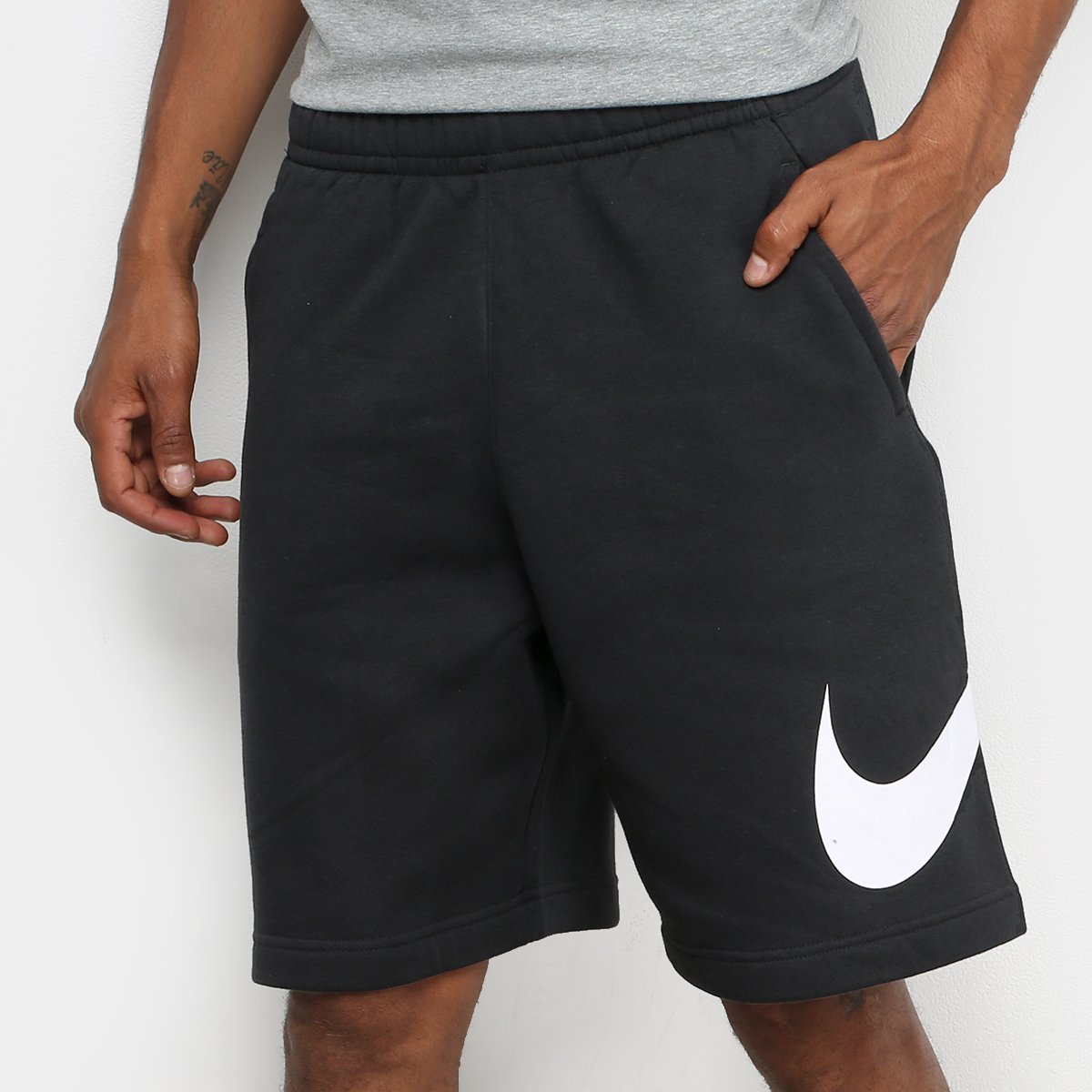 Bermuda Nike Woven 3 0 Masculina Preto+branco Bermuda Nike NSW Club BB GX Masculina | Netshoes