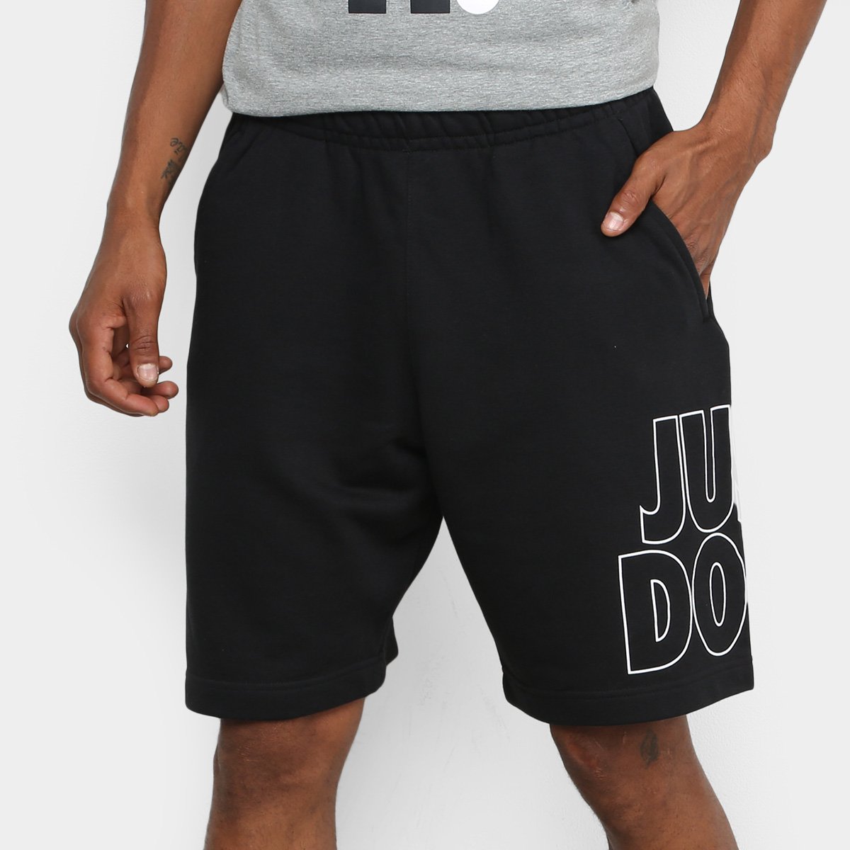 Bermuda Nike Woven 3 0 Masculina Preto+branco Bermuda Nike NSW JDI FT Masculina | Netshoes