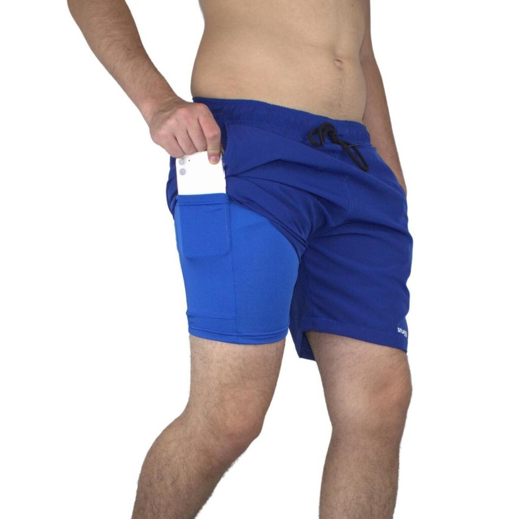 Bermuda Nobrand 2 em 1 Tactel Masculina