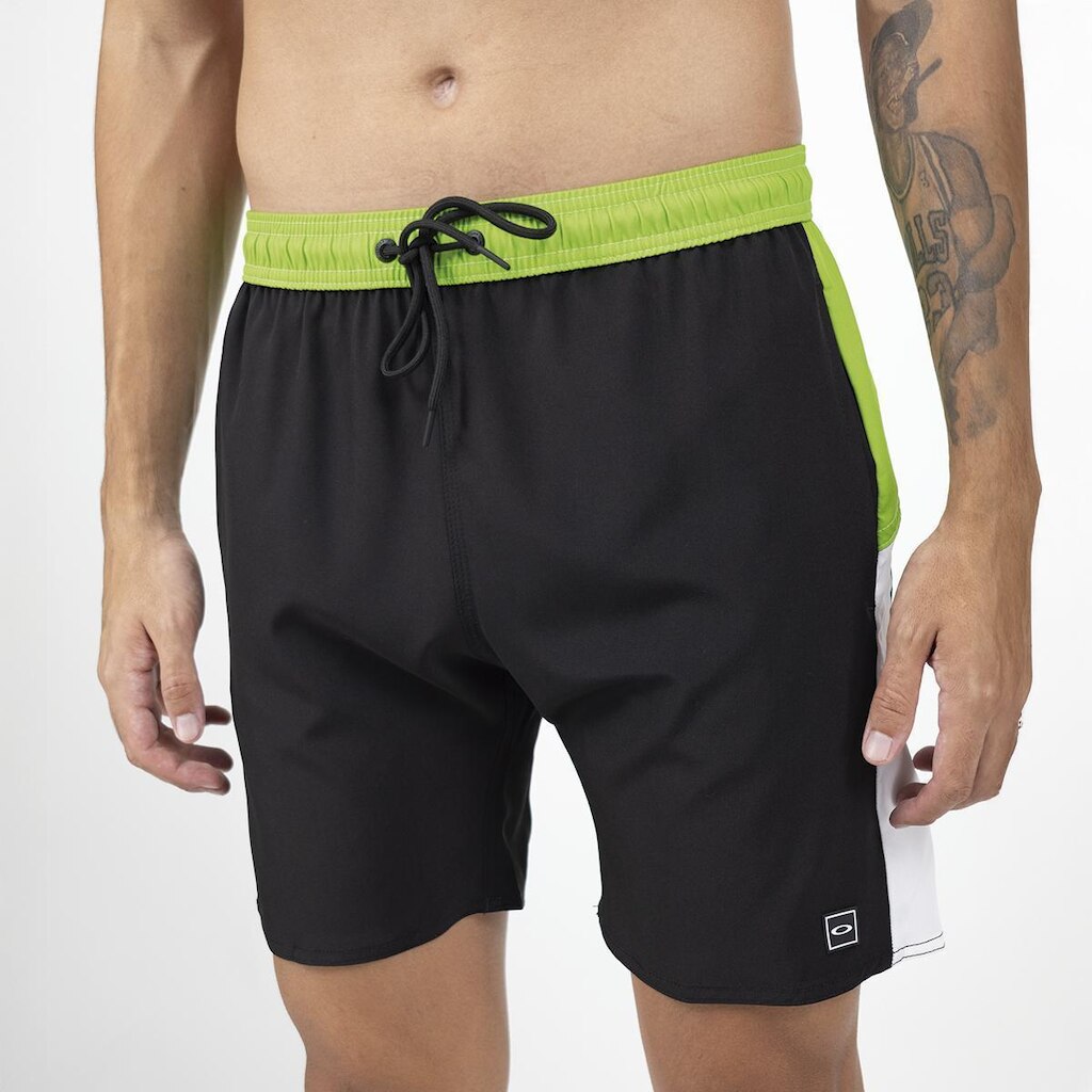 Bermuda Oakley Geo Block Trunkshorts 18" Black