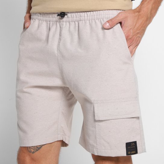 Bermuda Oakley O'Rec Pocket Masculina - Bege Menor preço em Bermuda Oakley O'Rec Pocket Masculina - Bege