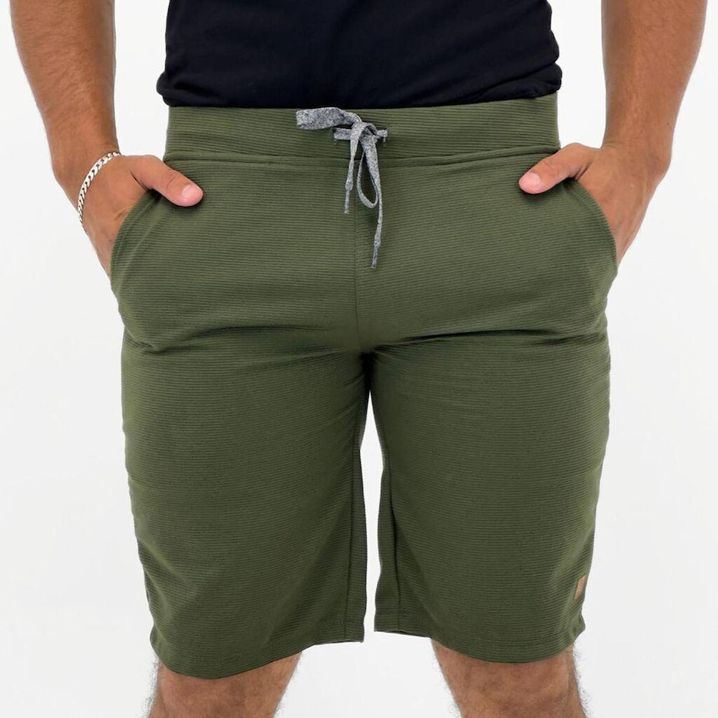 Bermuda Ogochi de Moletom Texturizada Masculina