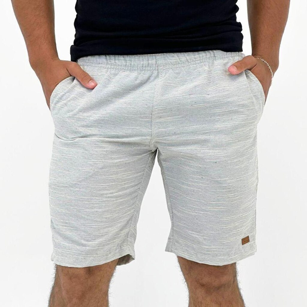 Bermuda Ogochi em Tecido Casual Masculina