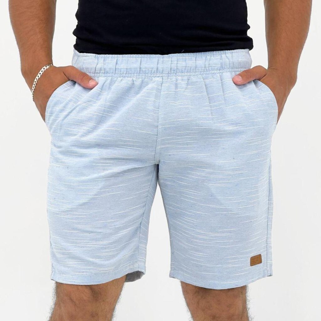 Bermuda Ogochi em Tecido Casual Masculina