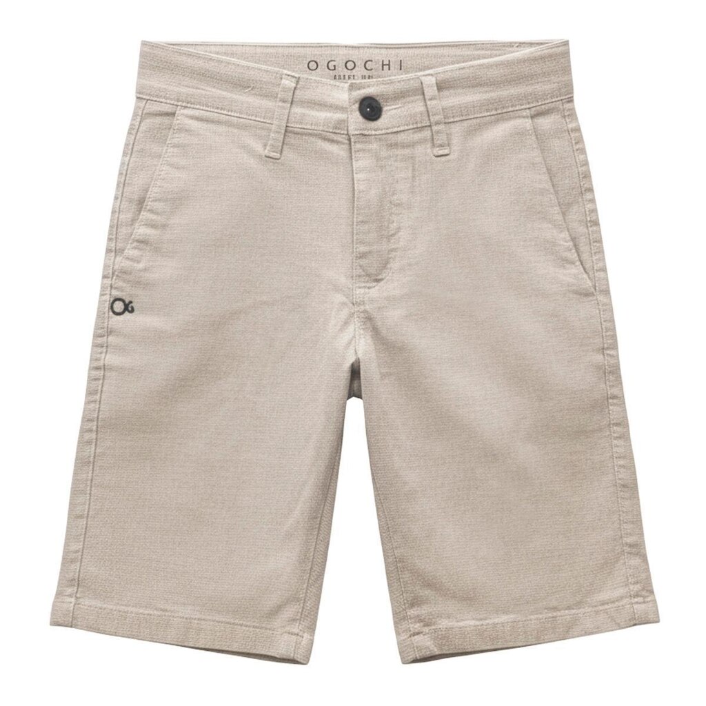 Bermuda Ogochi Infantil Branco Microdots 10/18