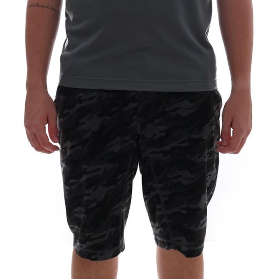 Bermuda Olympikus Moletom Print - Verde Menor preço em Bermuda Olympikus Moletom Print - Verde