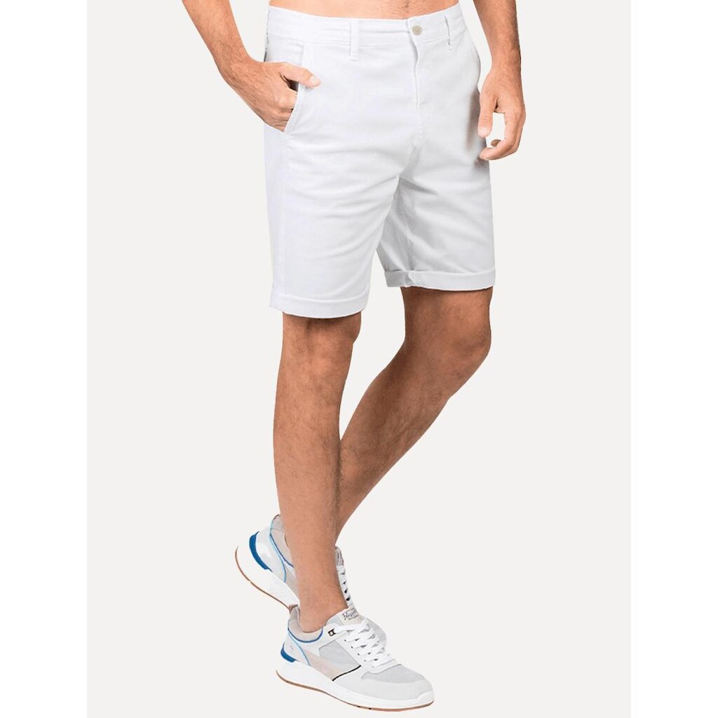 Bermuda Original Penguin Masculina Sarja Chino Elastano Branca