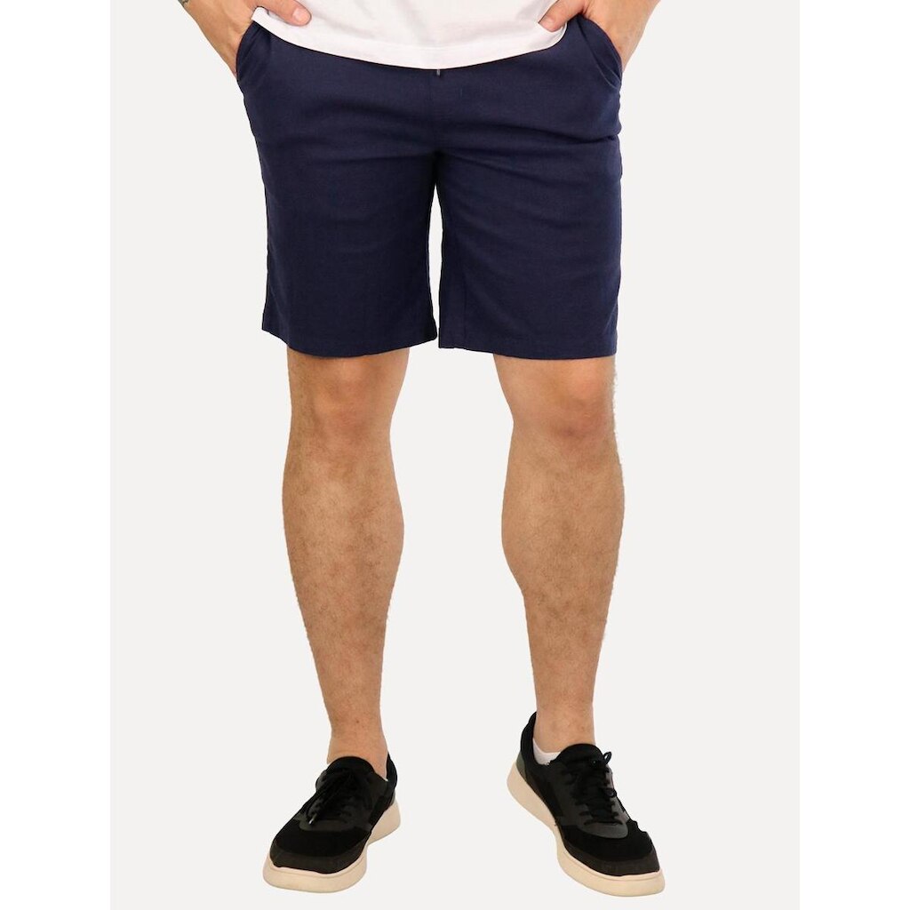 Bermuda Original Penguin Regular Chino Linho Azul Marinho