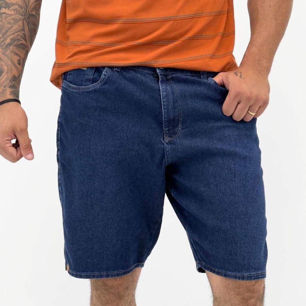 Bermuda Ouzzare Slim Jeans Masculina