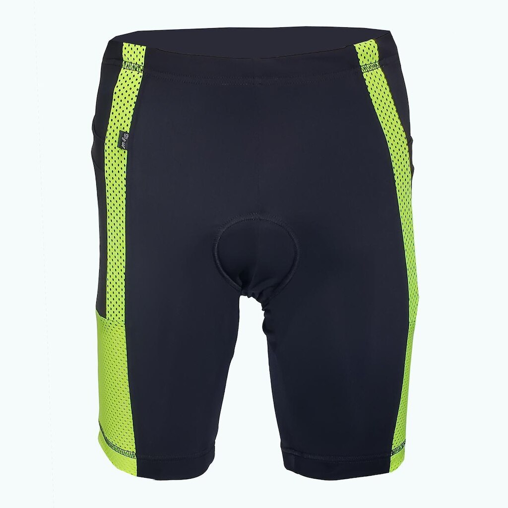 Bermuda para ciclismo DA Modas com bolso lateral e detalhe em tela