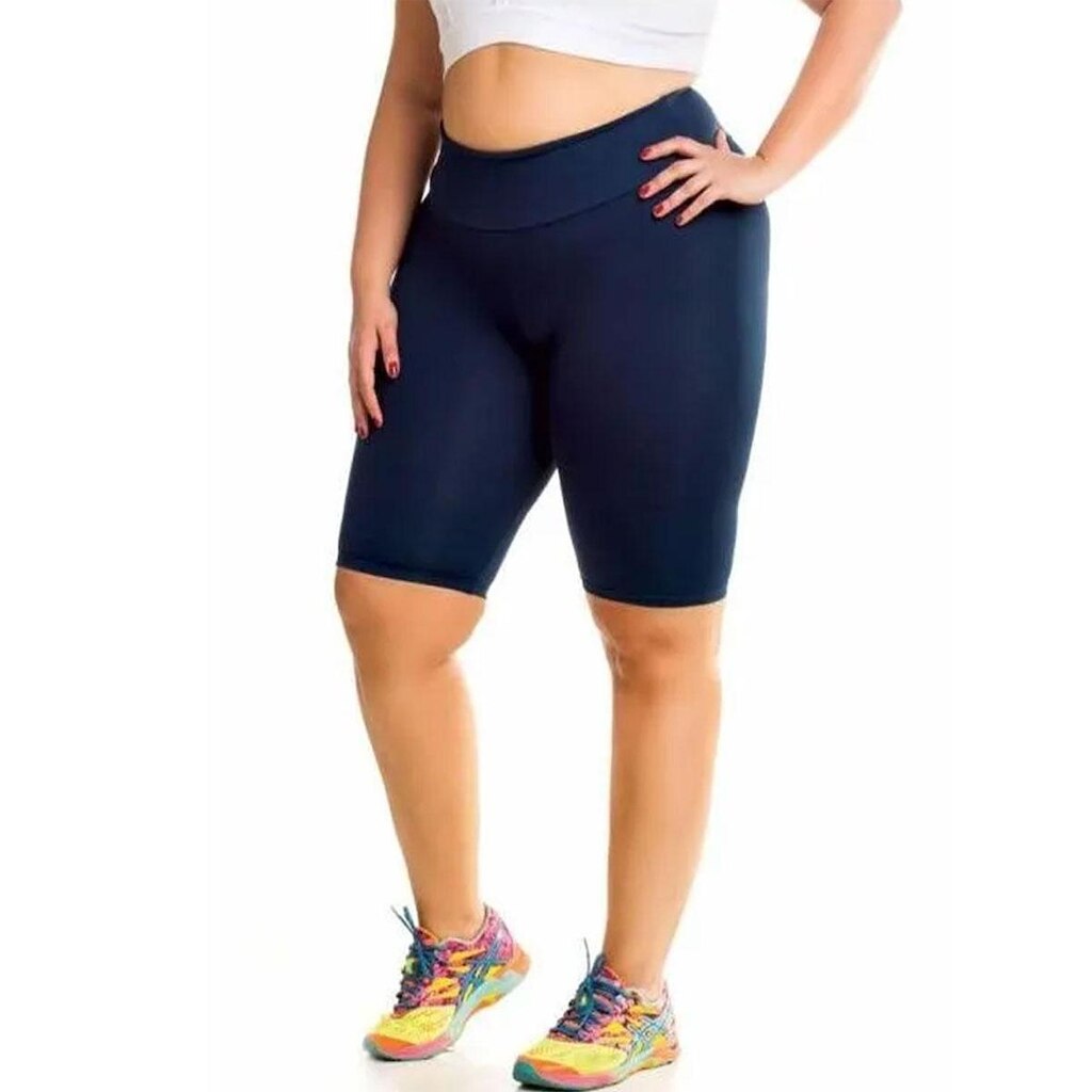 Bermuda Plus Size Academia Ou Dia A Dia Feminina
