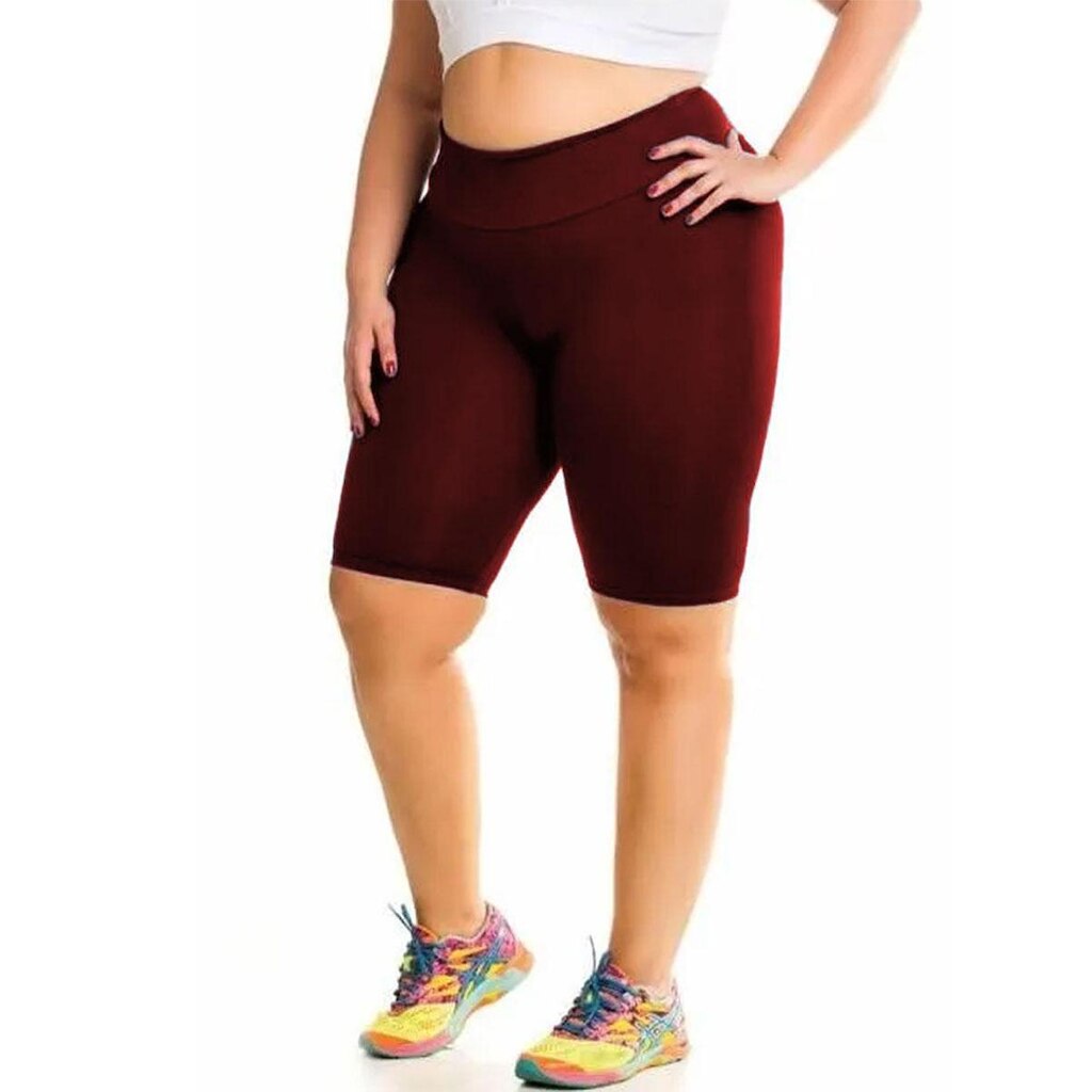 Bermuda Plus Size Academia Ou Dia A Dia Feminina