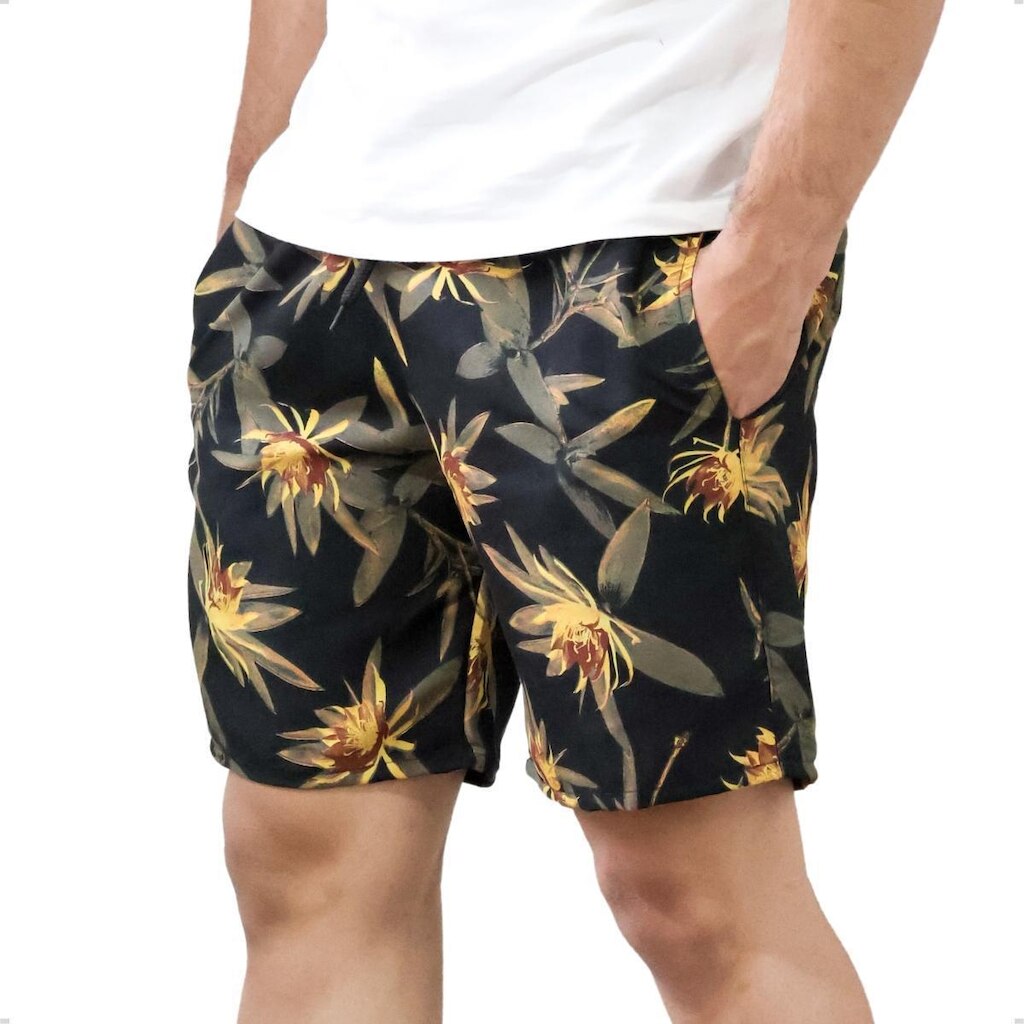 Bermuda Praia Masculina Short Mauricinho Tactel Estampado
