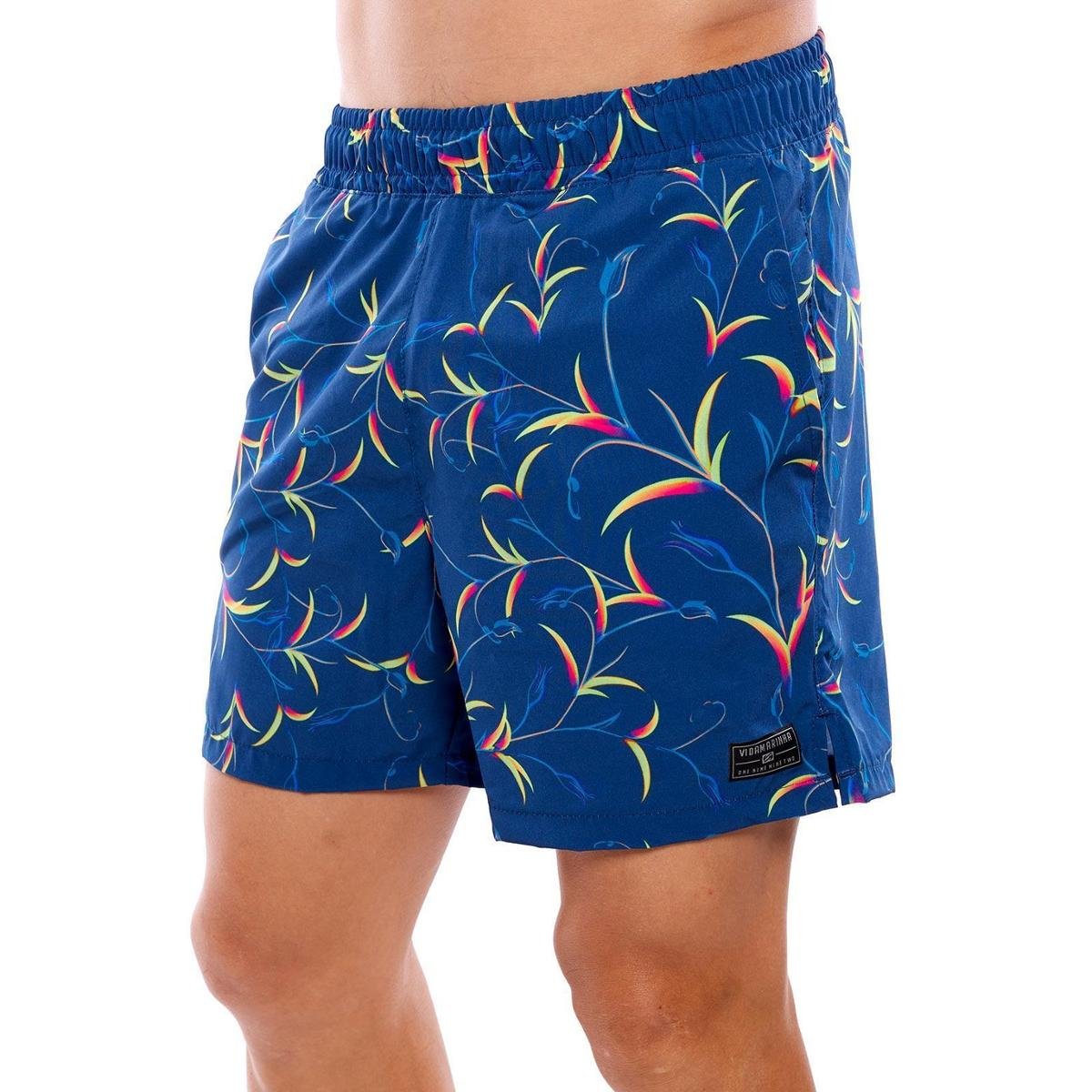short estampado azul