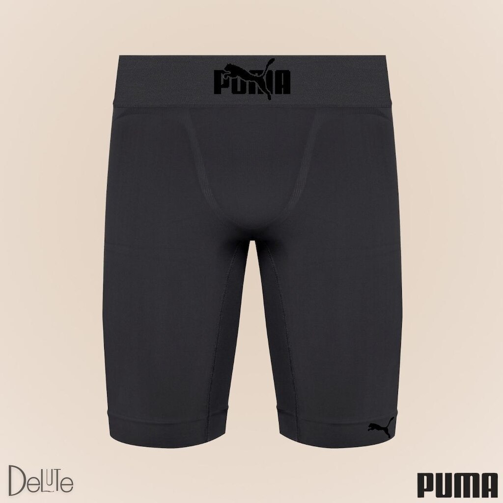 Bermuda Puma Sport Long Boxer Box Térmica Compressão Sem Costura