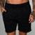 Bermuda Red Feather Black Rain - Preto