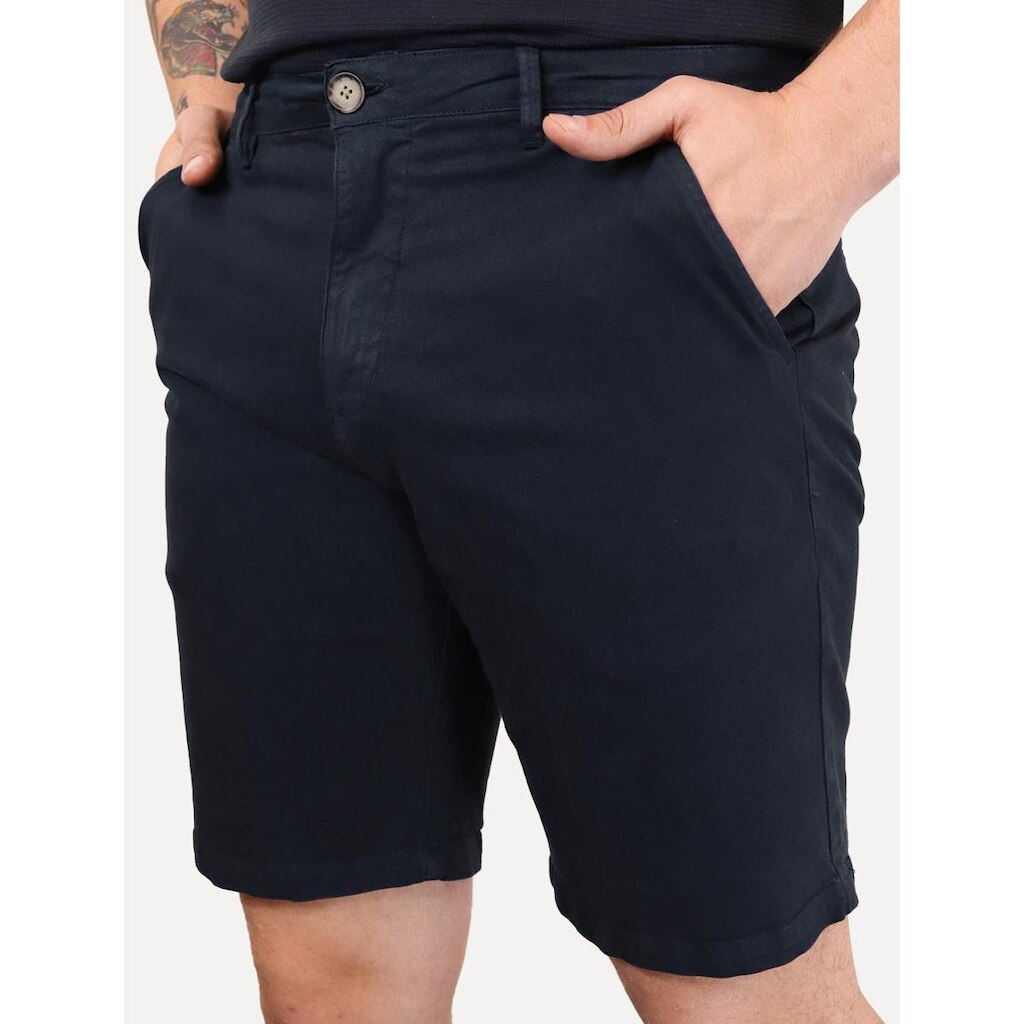 Bermuda Reserva Masculina Casual Copper Azul Marinho