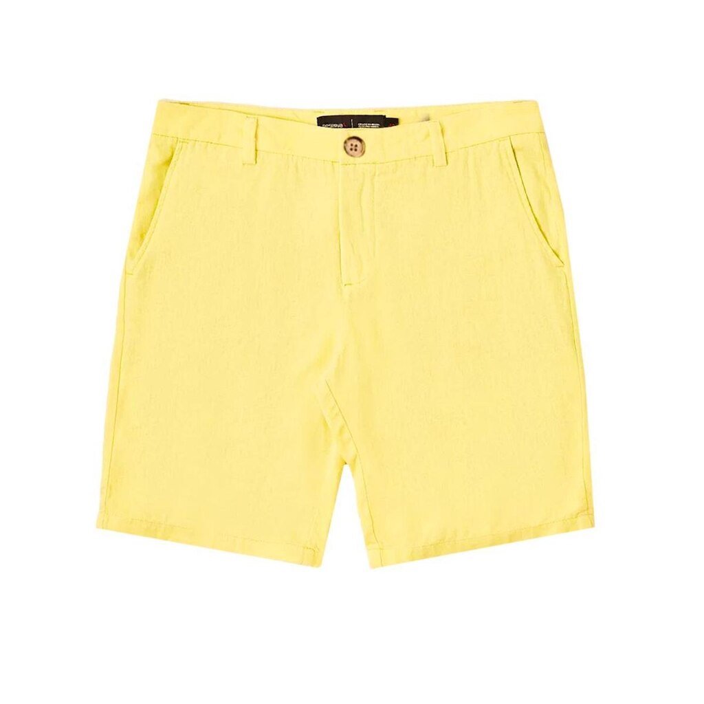 Bermuda Reserva Masculina Eco Viscose Lisa Amarela